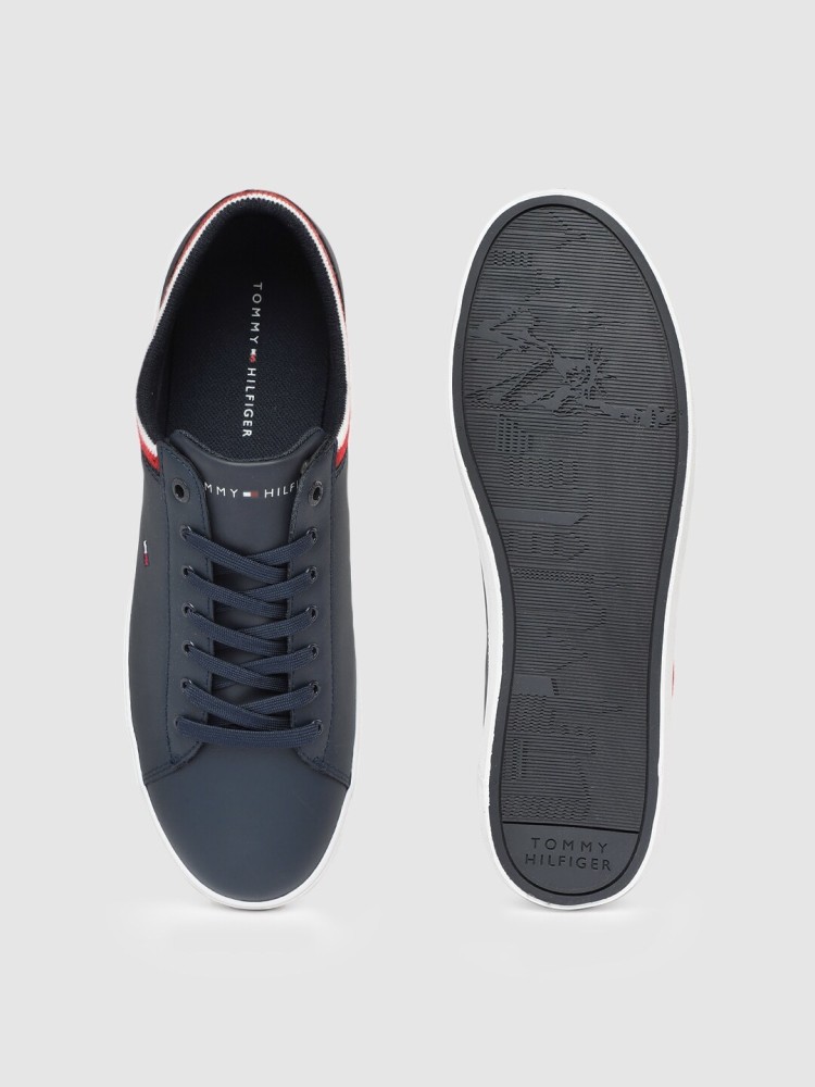 Tommy Hilfiger leather sneakers in navy