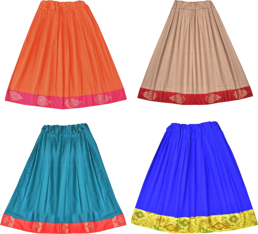 Mom'sLove Solid Girls Regular Multicolor Skirt - Buy Mom'sLove Solid Girls  Regular Multicolor Skirt Online at Best Prices in India