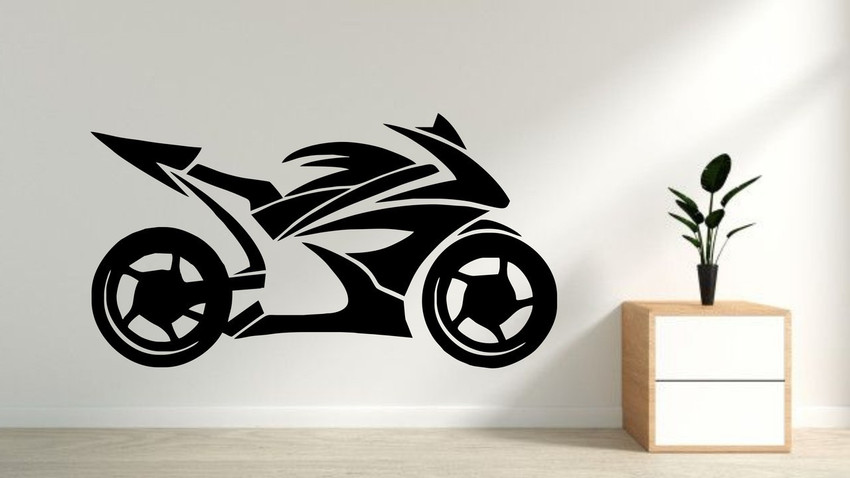 Bike art on discount wall