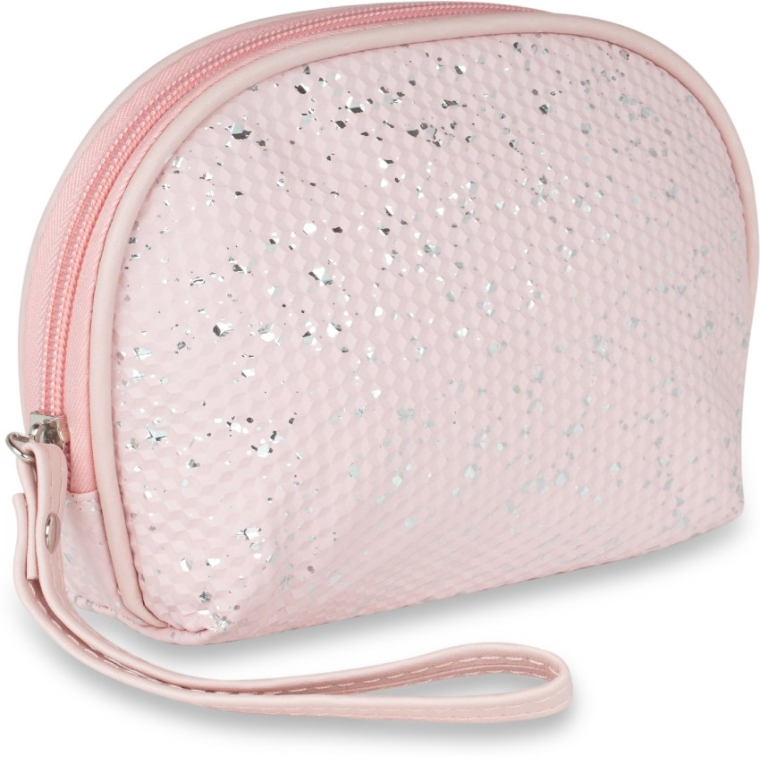 NFI essentials Semicircle Makeup Pouch, Cosmetic Bag Stylish Pouch