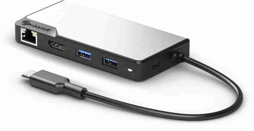 Transparent USB-C Hub with HDMI 4K/3 USB-A -/1 USB-C + 2