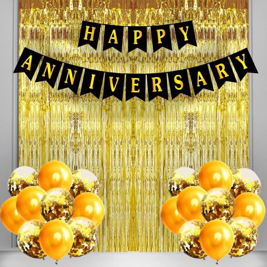 PartyDecoration Happy Anniversary Party Decorations Combo Set with ...