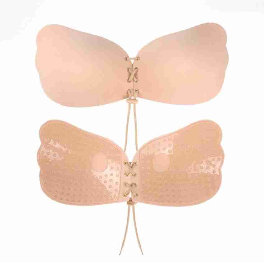 Silicone Gel Self-Adhesive Stick On Butterfly Shape Strapless Bra