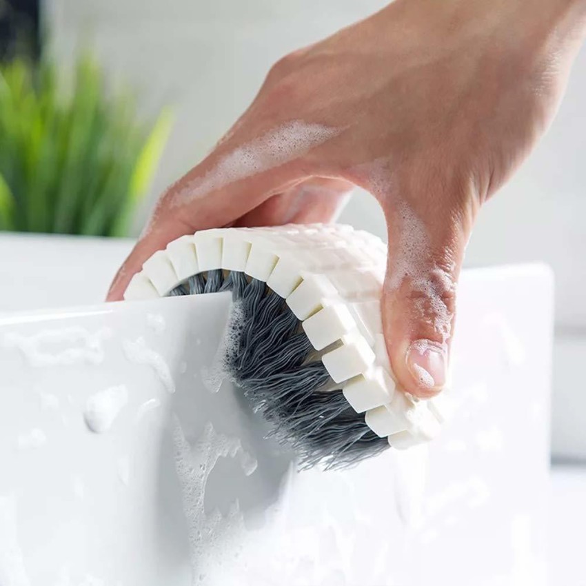 Buy SELEMI Premium Flexible Plastic Cleaning Brush for Home, Kitchen and  Bathroom, Multipurpose Cleaning Cloth, Floor, Sink (Pack of 2) Online at  Best Prices in India - JioMart.