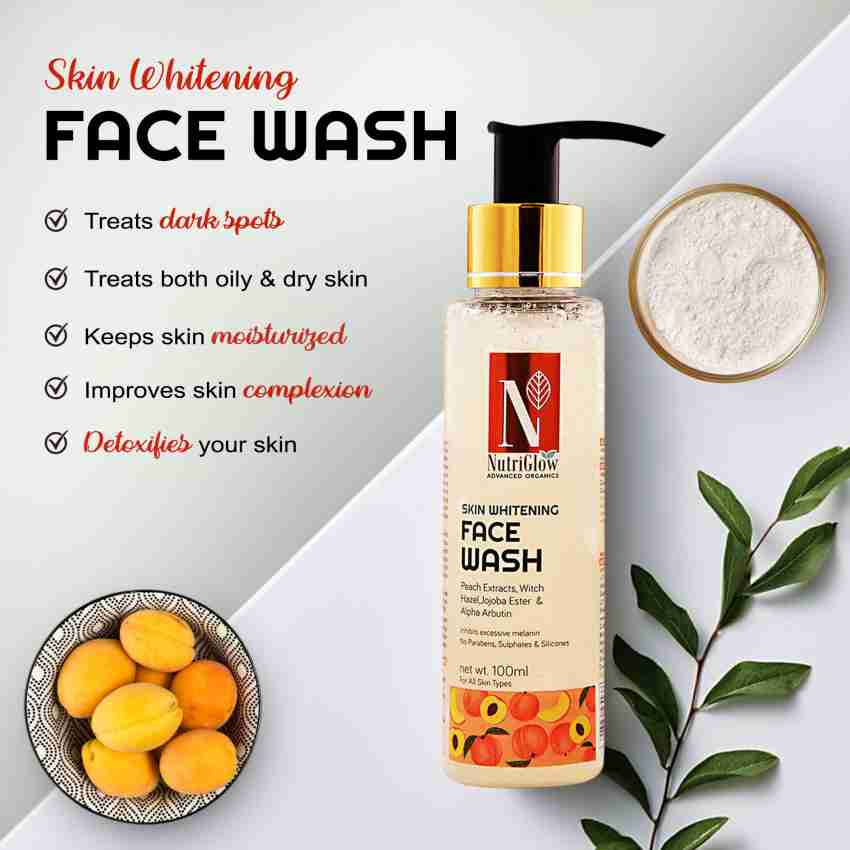 NutriGlow Advance Skin Whitening Pack of 2 Face Wash Price in