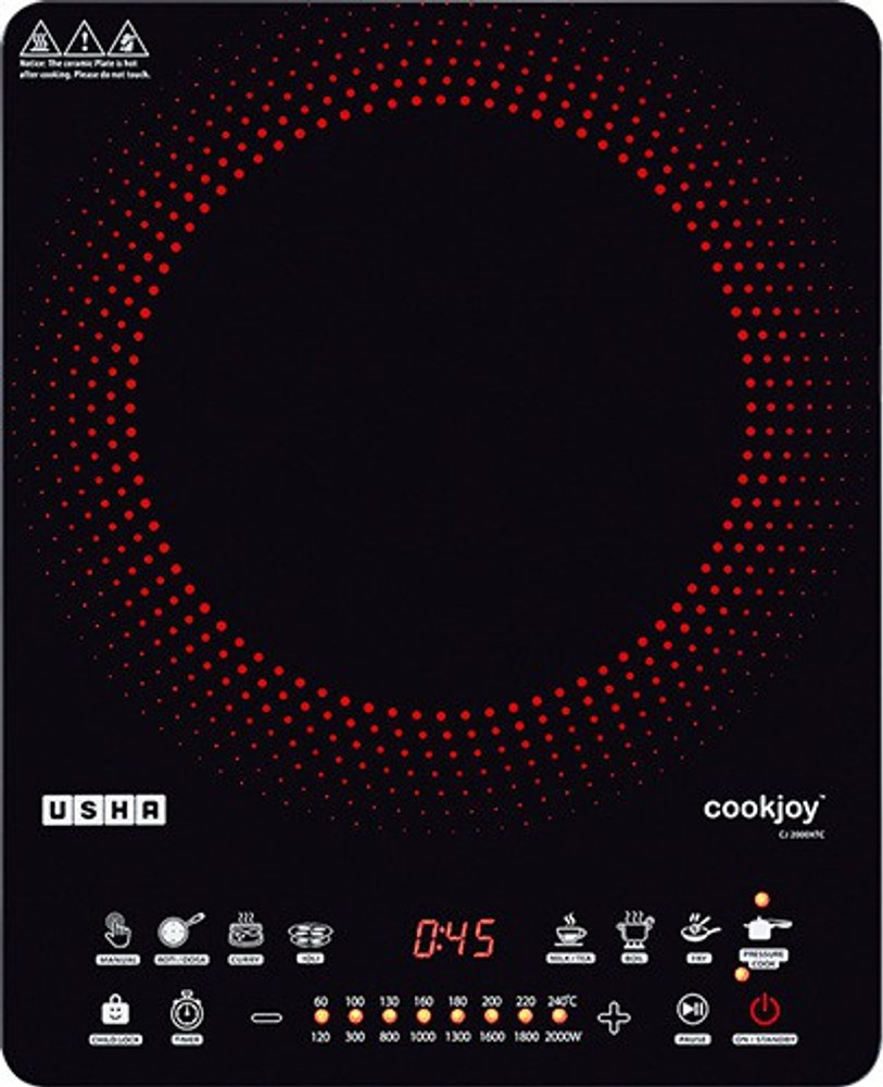 USHA 2000 W Induction Cooktop Touch Panel Buy USHA 2000 W Induction Cooktop Touch Panel Online at best price in India Flipkart