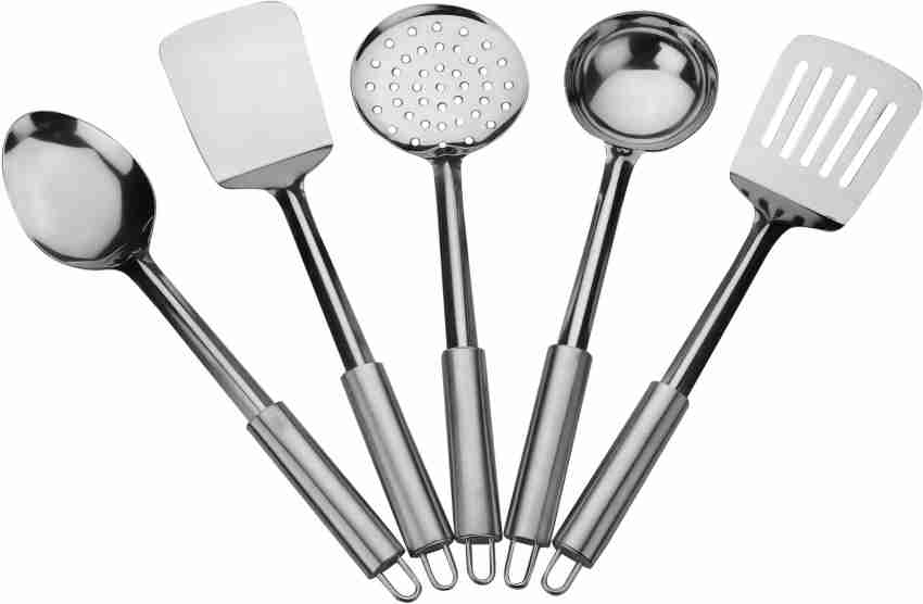 Kitchen Utensils Set - Stainless Steel Cooking Utensils Set with Spatula -  Ki