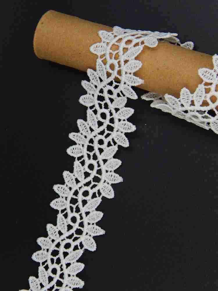 olc Orient Lace Craft White Net Lace Ribbon  Floral Designing Nylon Lace  Orient Lace Craft White Net Lace Lace Reel Price in India - Buy olc Orient  Lace Craft White Net