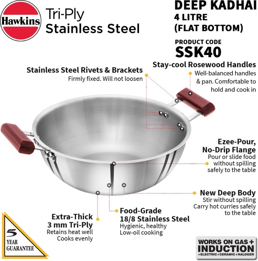 Hawkins stainless steel online pan