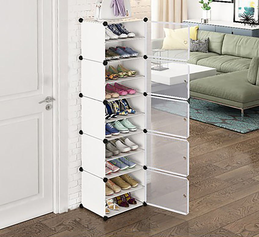 Owme 5 Door 10 Shelf Plastic Plastic Collapsible Shoe Stand Price in India Buy Owme 5 Door 10 Shelf Plastic Plastic Collapsible Shoe Stand online at Flipkart