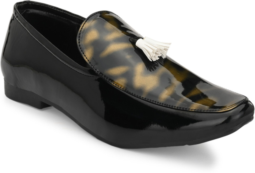 Black and gold formal shoes deals