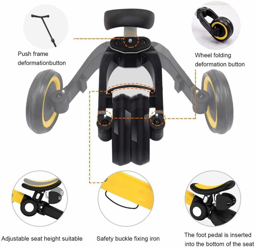 5 in cheap 1 folding trike