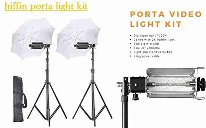 Hiffin Pair Porta Umbrella Video Light for Video Photography