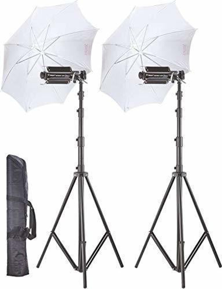 Hiffin Pair Porta Umbrella Video Light for Video Photography Portable Studio Kit 9Ft Porta Light KIT Set of 2 Tripod Kit Hiffin Flipkart