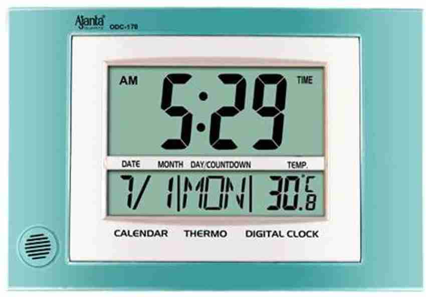 AJANTA BY OREVA Digital 19 cm X 29 cm Wall Clock Price in India