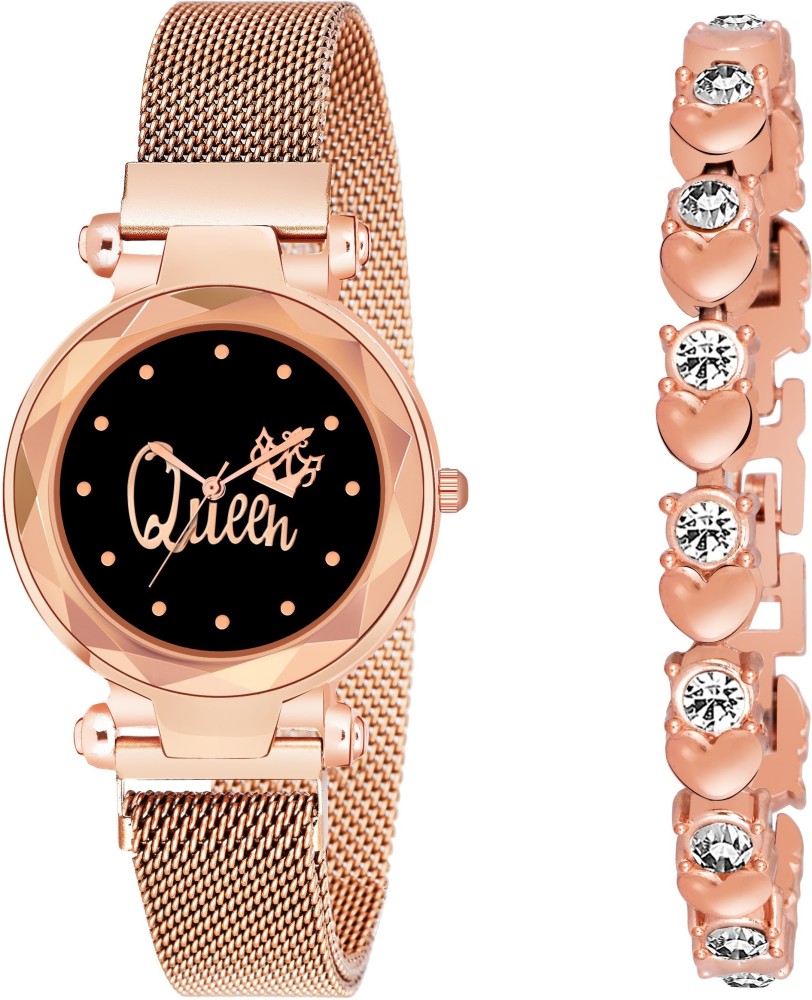 Flipkart rose clearance gold watch