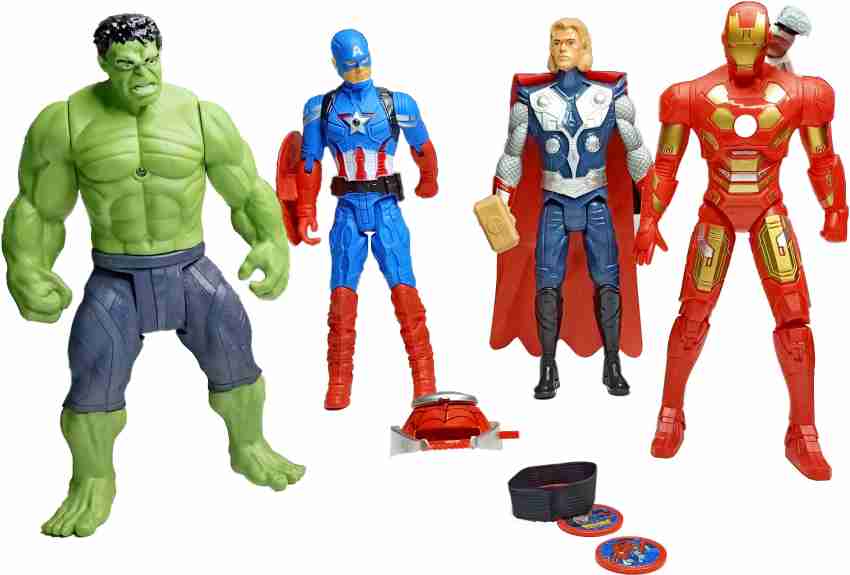 Marvel Avengers Hulk 4 Inch Figure, Classic Comics-Inspired Design - 1:18  scale