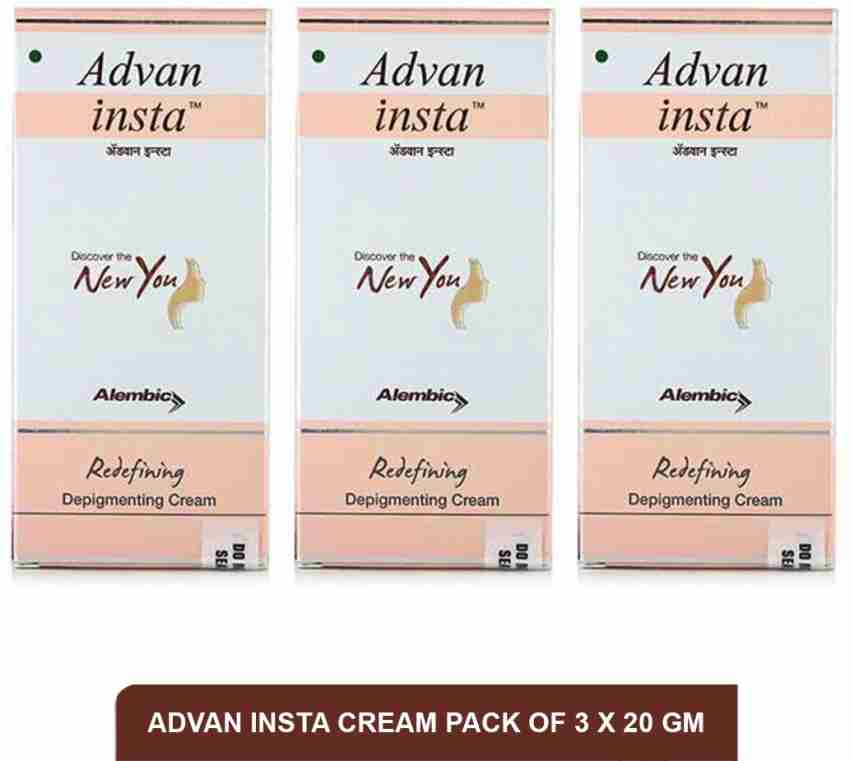 Advan Insta Cream Best Skin Lightening Creams pack of 3 20g