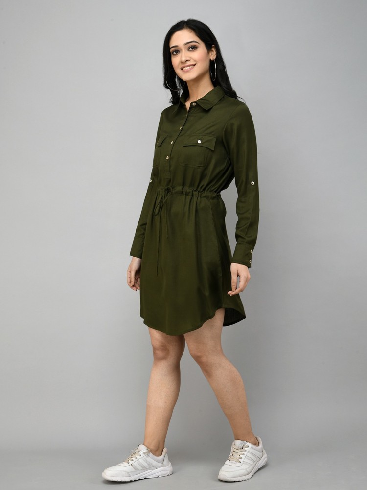 Olive green cheap tshirt dress