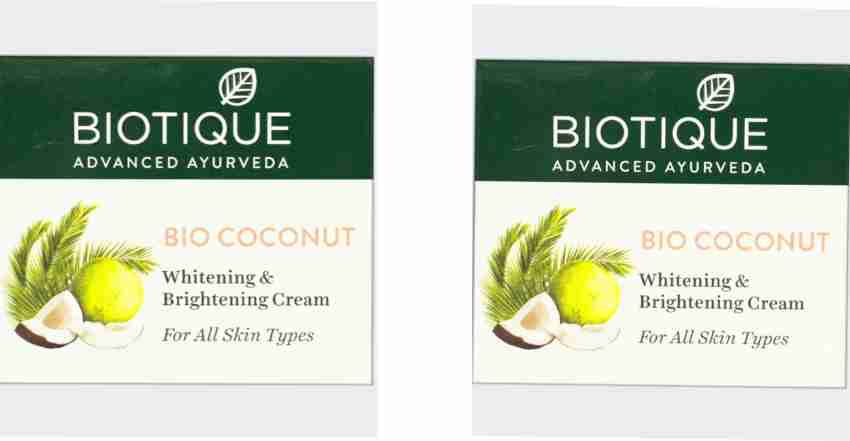 BIOTIQUE Bio coconut whitening brightening cream 100gm Price