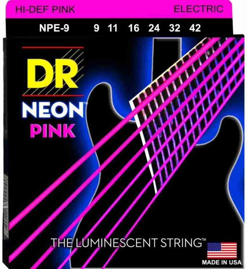 DR Acoustic HI DEF NEON Electric Guitar Strings NPE 9 Guitar