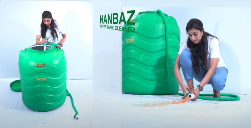 HANBAAZ Water Tank Cleaner 3 IN 1 Cleaning Device- Universal