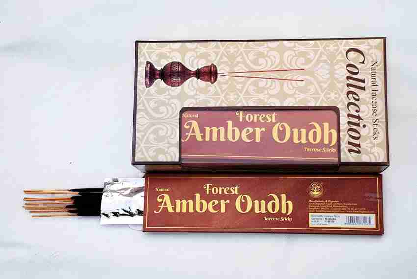 Forest Fragrance Amber Oudh Incense Sticks Collection Black Bathi