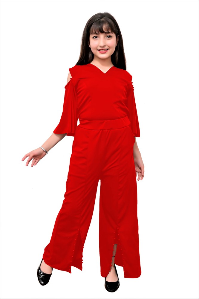 FASHION FLY Solid Girls Jumpsuit - Buy FASHION FLY Solid Girls Jumpsuit  Online at Best Prices in India