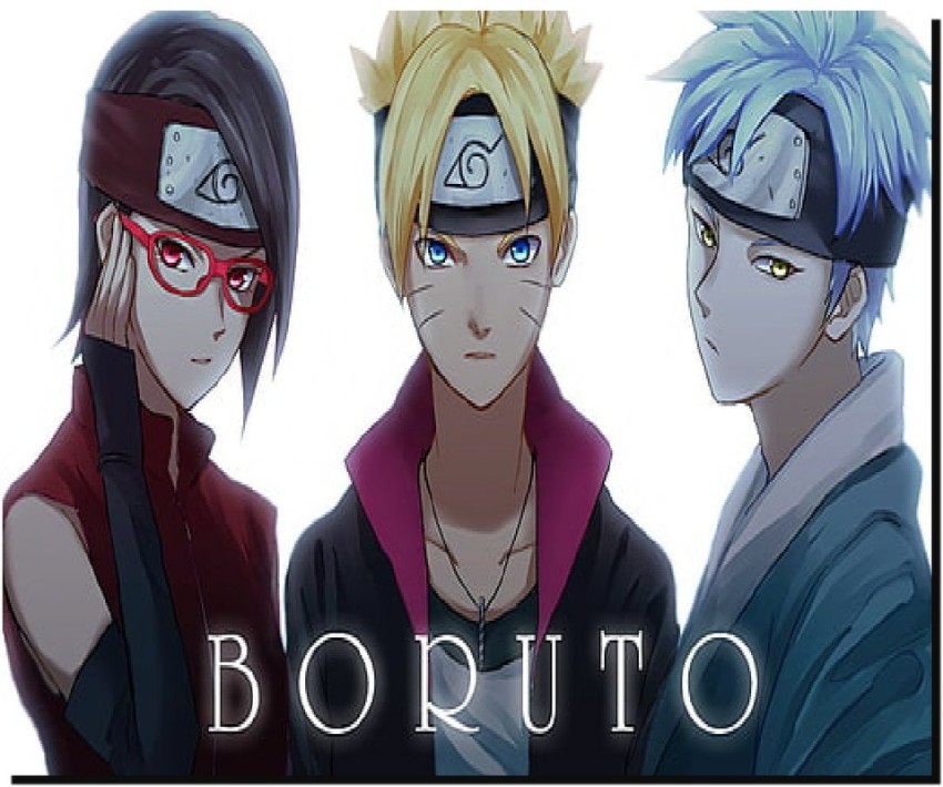 Mousepad Boruto + Sarada + Mitsuki, Boruto