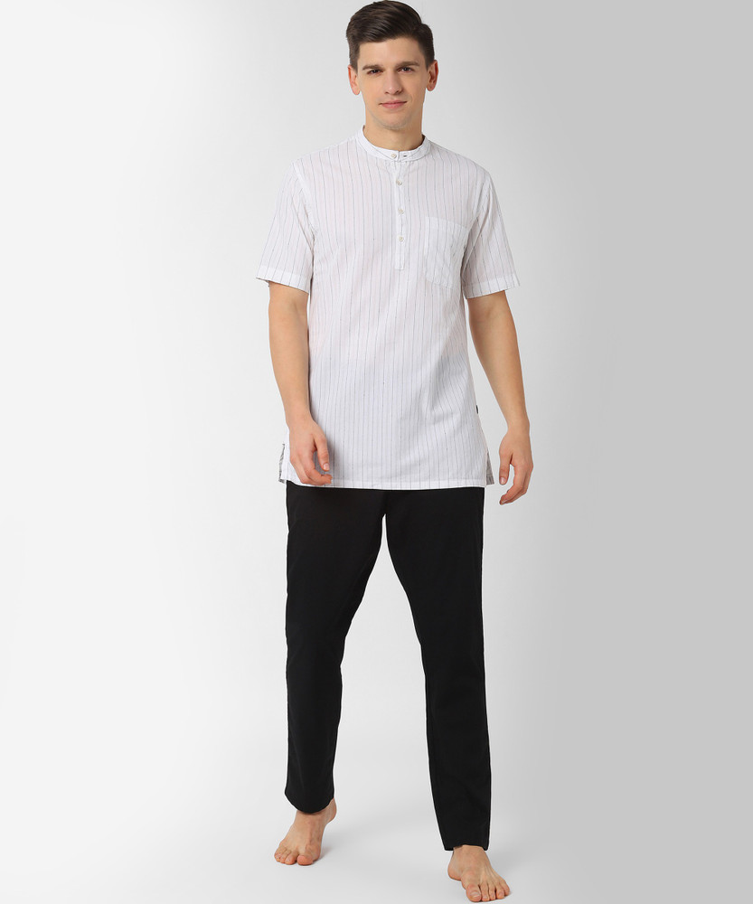 Mens striped online pyjama set