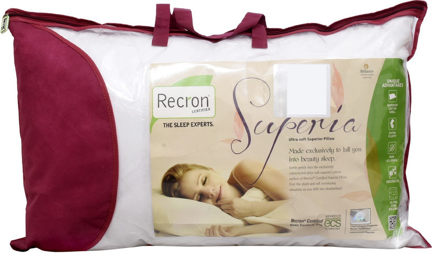 RECRON CERTIFIED Polyester Fibre Solid Sleeping Pillow Pack of 1 Buy RECRON CERTIFIED Polyester Fibre Solid Sleeping Pillow Pack of 1 Online at Best Price in India Flipkart