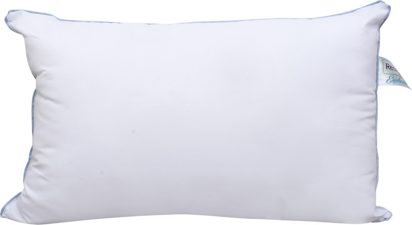 RECRON CERTIFIED Polyester Fibre Stripes Sleeping Pillow Pack of 1