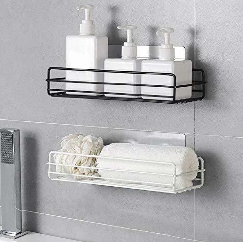 1 Pcs Bathroom Shelf Bathroom Adhesive Storage Rack Kitchen Home