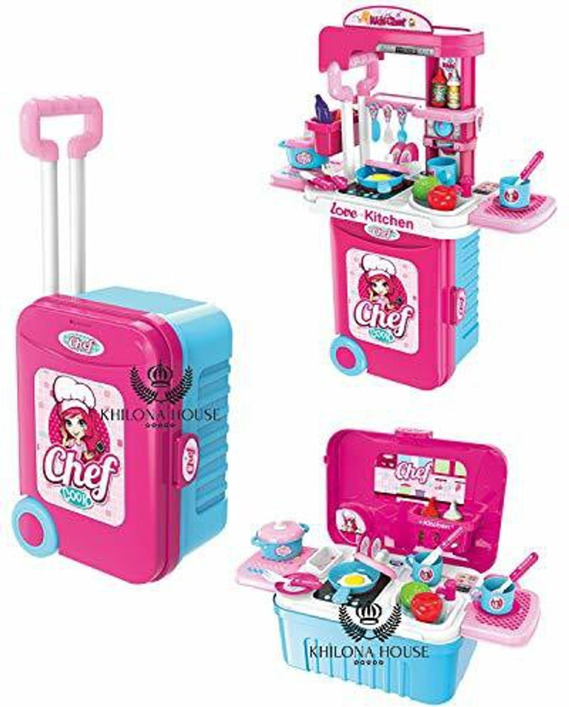 Suitcase discount kitchen set