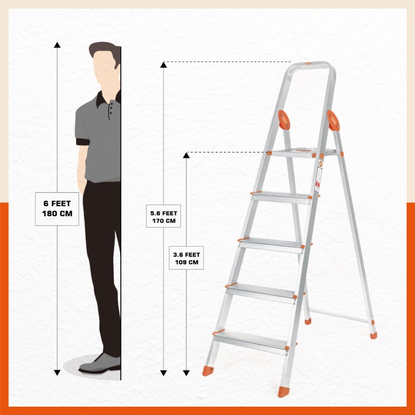 Collapsible deals aluminium ladder