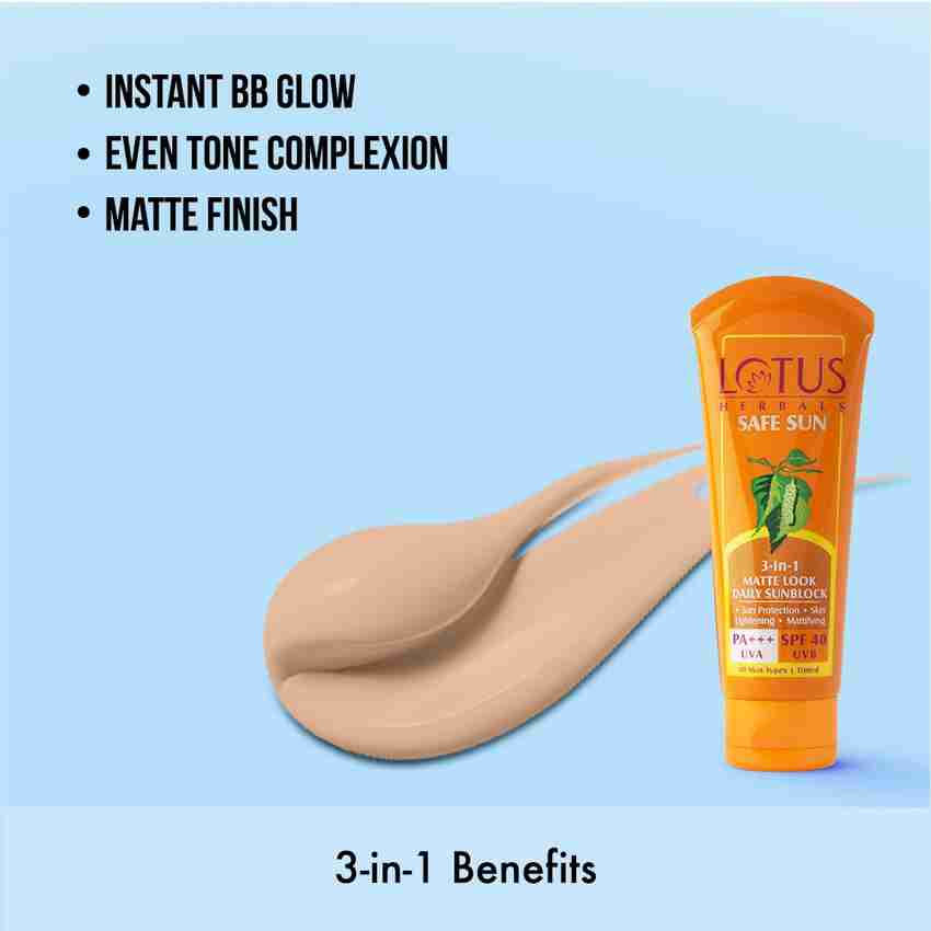 Lotus sunscreen 40 hot sale spf