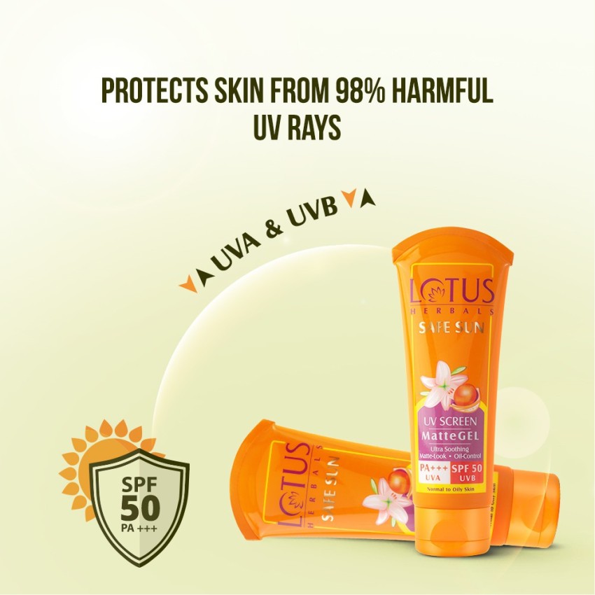 Lotus sunscreen for on sale oily skin