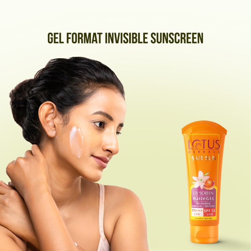 Lotus sunscreen oily deals skin