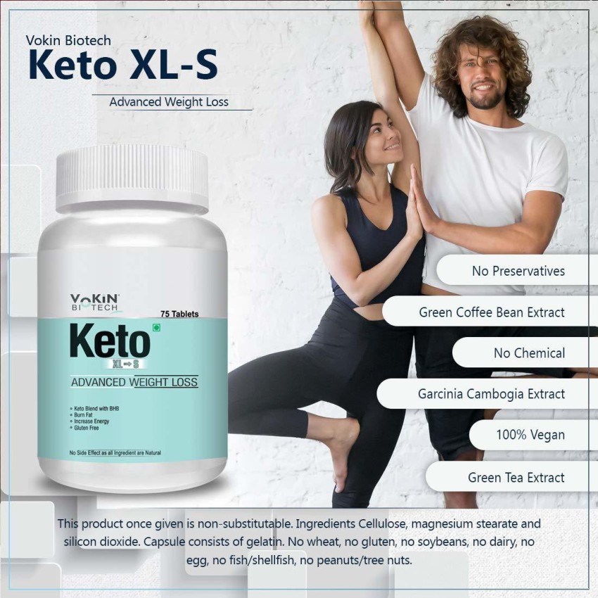 Vokin Biotech Keto 75 Tablets Advanced Weight Loss Supplement XL