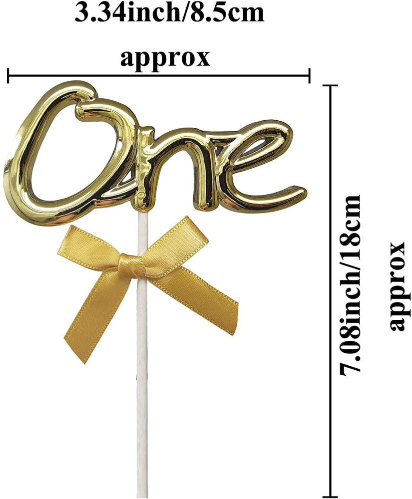 Buy AMFIN Happy Birthday Cake Toppers Set for Birthday Cake Supplies  Decoration Accessories / 1st Birthday Decorating Items / Happy Birthday Cake  Topper for Birthday Decorations - Golden Online at Best Prices