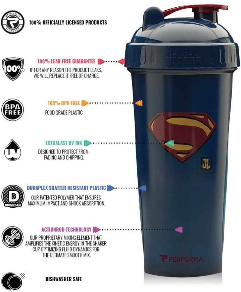 Blender Bottle Superman Stainless Steel Shaker Bottle