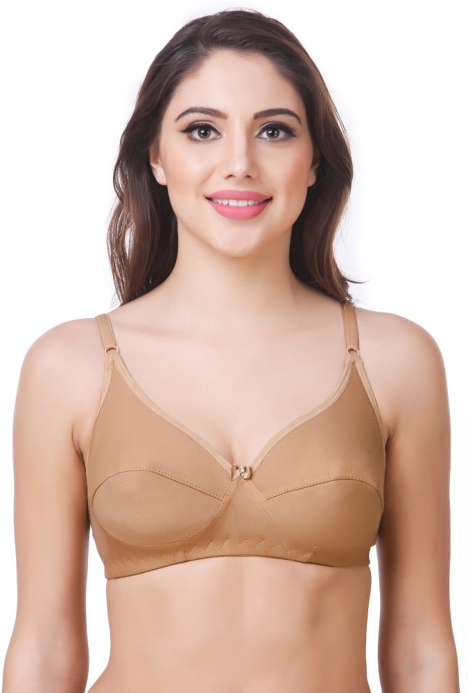 Upgrade Your Lingerie Collection with OXBEERY's Women's Cotton Non-Padded  Wire-Free Bra Set of 3