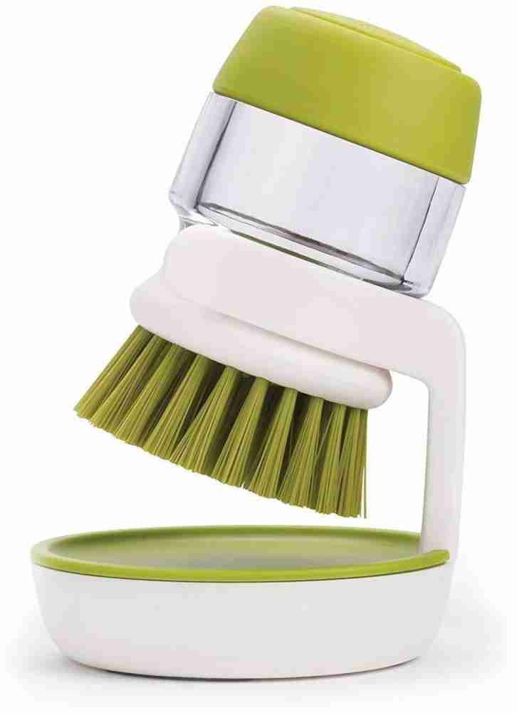  Dish Scrub Brush with Soap Dispenser, Palm Scrub