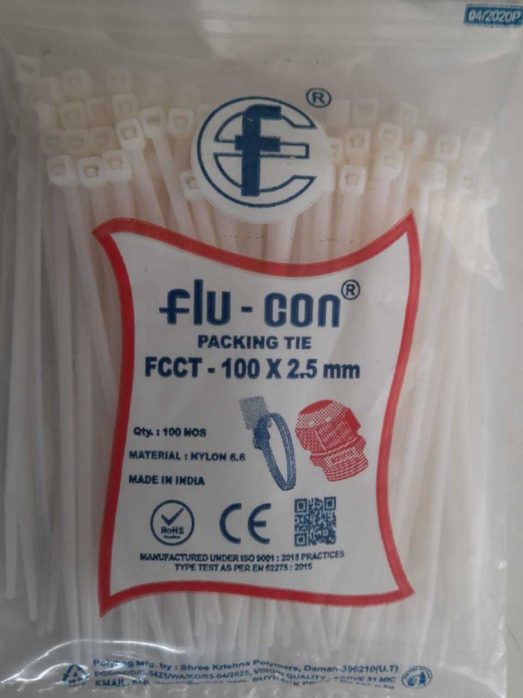 FLUCON 100mm cable tie Plastic Hook & Loop Cable Tie Price in India - Buy  FLUCON 100mm cable tie Plastic Hook & Loop Cable Tie online at