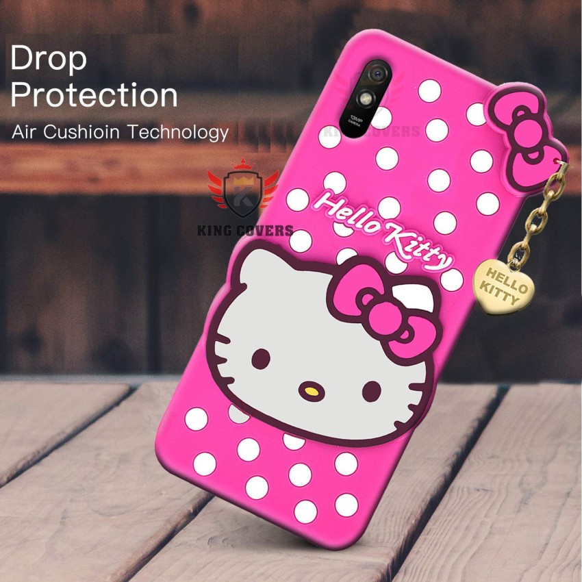 KING COVERS Back Cover for Mi Redmi 9A - Hello Kitty Case, 3D Cute Doll