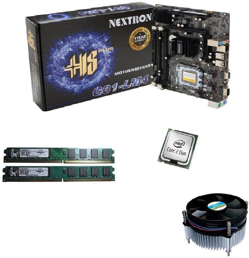 Zigshash Nextron G31 Motherboard Combo with Core2Duo Processor and
