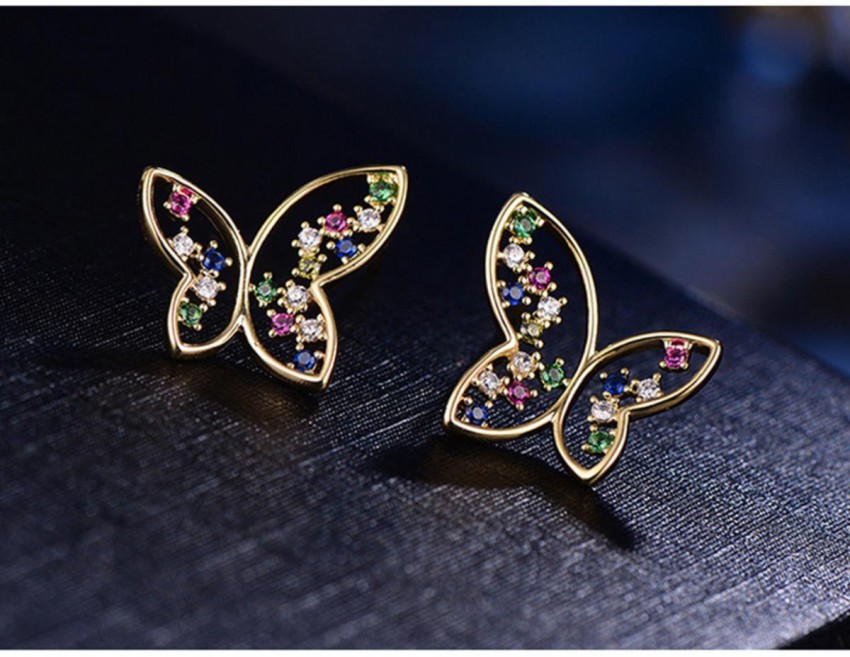 Gold earrings deals on flipkart