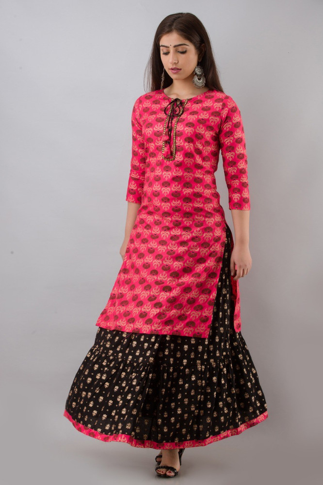 Flipkart kurti new arrivals with skirt