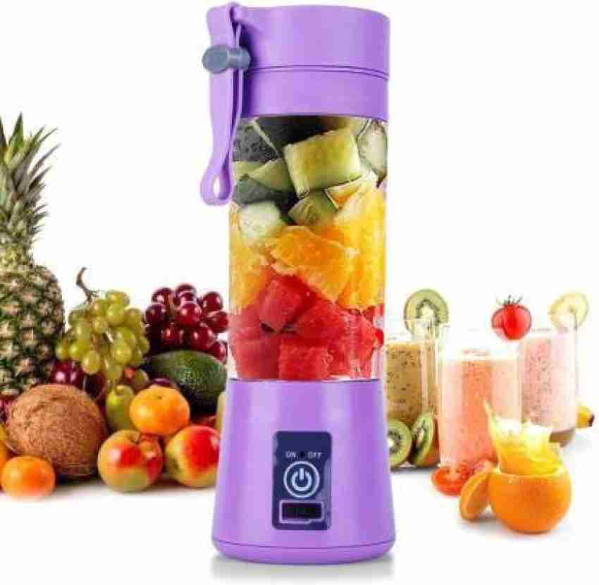 One Purple Abs Material Usb Rechargeable Mini Juicer, Fruit