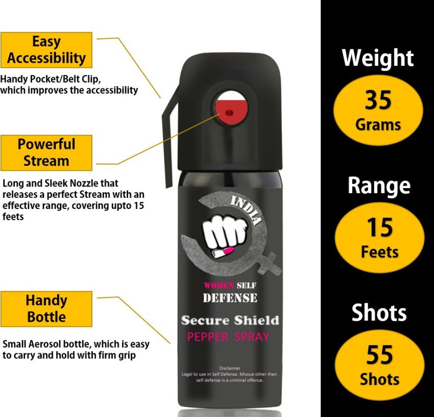 IMPOWER Self Defence Pepper Spray for Woman Safety - 55 ML (Pack